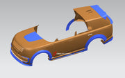 WIDE BODY KIT for LAND ROVER RANGE ROVER L460 2021+  Set includes: Side Fenders Side Skirts Side Air Vents Front Lip Front Grille Front Air Vent Covers Rear Spoiler Roof Spoiler Rear Diffuser