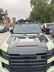 WIDE BODY KIT for LAND ROVER DEFENDER 2021+  Set includes:  Front Bumper Rear Bumper Side Fenders Side Skirts Front Grille Roof LED Bar Dry Carbon Hood with Glass Roof Spoiler Side Skirts