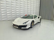Conversion Body Kit Ferrari 488 Pista for Ferrari 488 2015+  Set includes:  Front bumper Carbon front lip Carbon hood/bonnet Carbon side skirts add-ons Rear bumper Carbon rear diffuser Rear decklid spoiler
