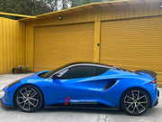 DRY CARBON BODY KIT for LOTUS EMIRA  Set includes:  Front Lip Side Skirts Rear Diffuser Rear Spoiler Front Air Vents Side Air Vents Rear Air Duct Side Mirrors