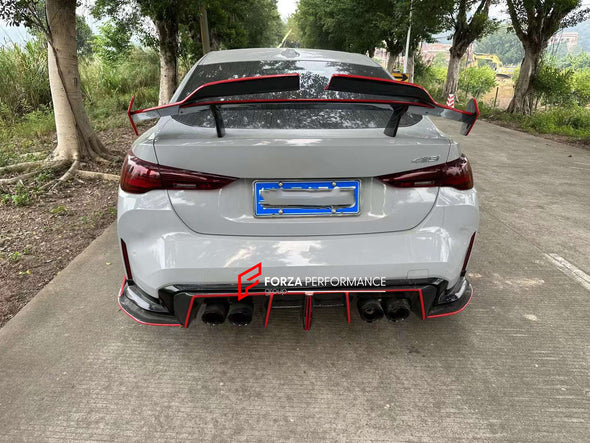 BODY KIT for BMW 4 SERIES G20 G22 G26 G23  Set includes:  Hood Fender Flares Front Bumper Front Grille Front Lip Side Skirts Rear Spoiler Rear Bumper Rear Diffuser