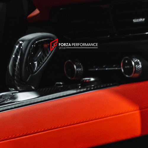 CARBON INTERIOR KIT for LOTUS EMIRA  Set includes:  Cupholder Center Console Frame Shift Knob Door Decoration Trims