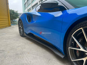 DRY CARBON BODY KIT for LOTUS EMIRA  Set includes:  Front Lip Side Skirts Rear Diffuser Rear Spoiler Front Air Vents Side Air Vents Rear Air Duct Side Mirrors