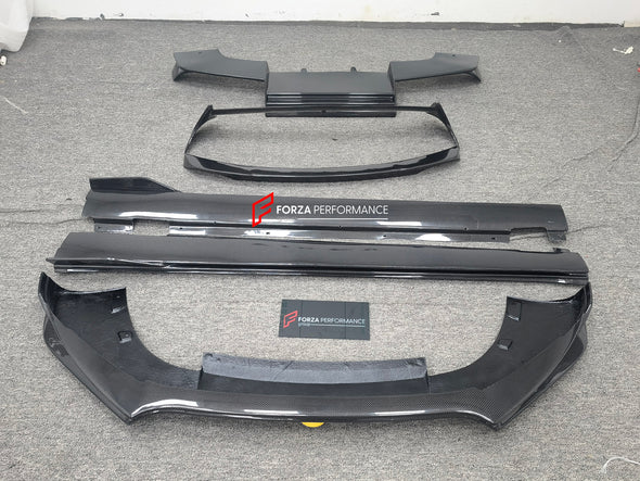 CARBON BODY KIT FOR PORSCHE MACAN / MACAN S 95B.2 2019+  Set includes:  Front Lip Side Skirts Middle Spoiler Roof Spoiler