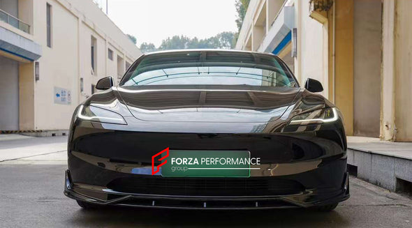 BODY AERO KIT for TESLA MODEL 3 2023+  Set includes:  Front Lip Side Skirts Rear Diffuser Rear Spoiler