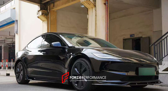 BODY AERO KIT for TESLA MODEL 3 2023+  Set includes:  Front Lip Side Skirts Rear Diffuser Rear Spoiler