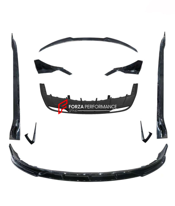 BODY AERO KIT for TESLA MODEL 3 2023+  Set includes:  Front Lip Side Skirts Rear Diffuser Rear Spoiler