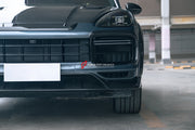WIDE CARBON BODY KIT for PORSCHE CAYENNE III 9Y0 2018+  Set includes:  Front Lip Hood Side Skirts Side Vents Rear Roof Spoiler Rear Middle Spoiler Rear Diffuser Exhaust Tips Mirror Covers