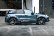 WIDE CARBON BODY KIT for PORSCHE CAYENNE III 9Y0 2018+  Set includes:  Front Lip Hood Side Skirts Side Vents Rear Roof Spoiler Rear Middle Spoiler Rear Diffuser Exhaust Tips Mirror Covers