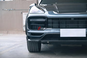 WIDE CARBON BODY KIT for PORSCHE CAYENNE III 9Y0 2018+  Set includes:  Front Lip Hood Side Skirts Side Vents Rear Roof Spoiler Rear Middle Spoiler Rear Diffuser Exhaust Tips Mirror Covers
