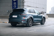 WIDE CARBON BODY KIT for PORSCHE CAYENNE III 9Y0 2018+  Set includes:  Front Lip Hood Side Skirts Side Vents Rear Roof Spoiler Rear Middle Spoiler Rear Diffuser Exhaust Tips Mirror Covers