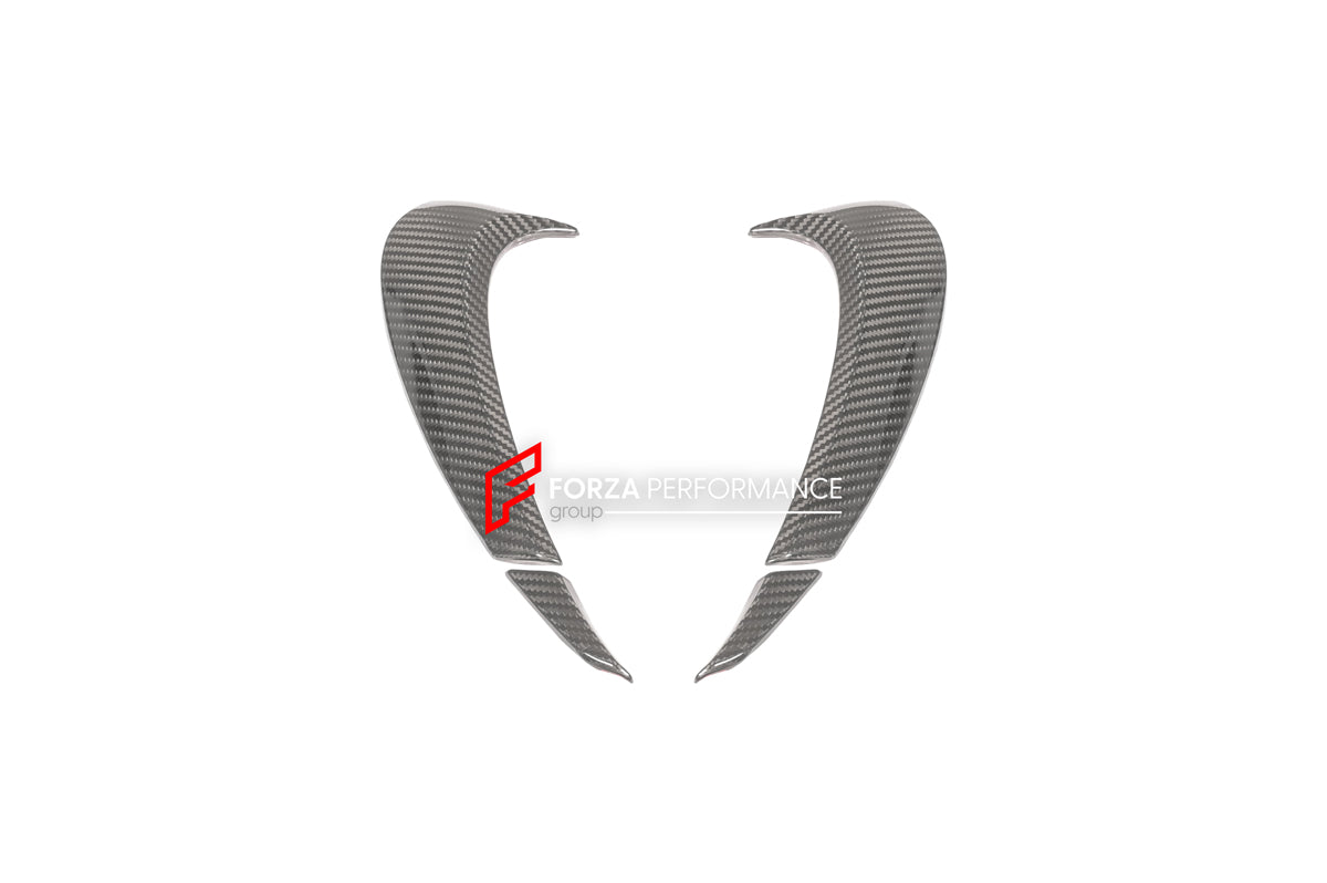 WIDE CARBON BODY KIT for PORSCHE CAYENNE III 9Y0 2018+  Set includes:  Front Lip Hood Side Skirts Side Vents Rear Roof Spoiler Rear Middle Spoiler Rear Diffuser Exhaust Tips Mirror Covers