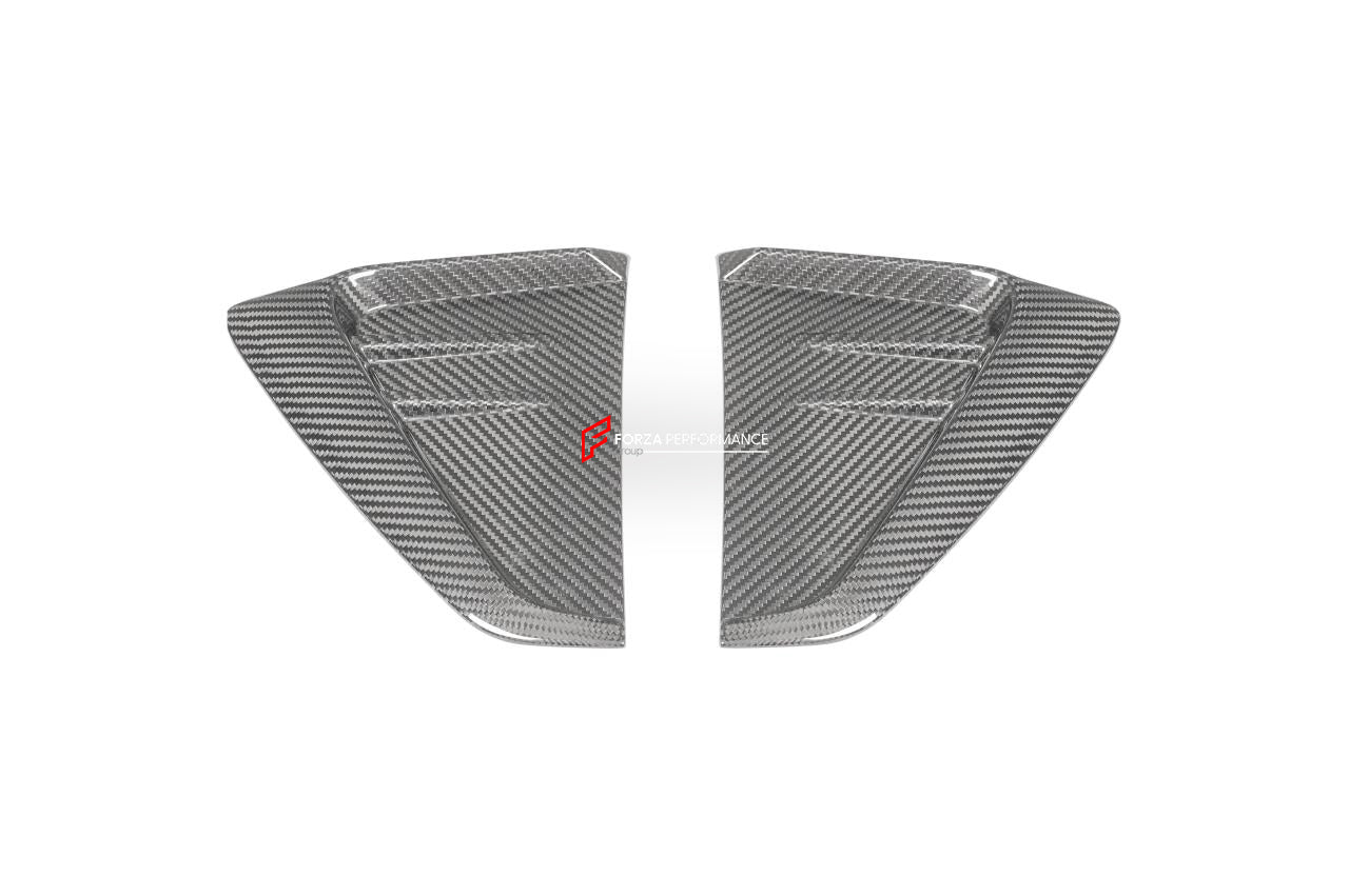 WIDE CARBON BODY KIT for PORSCHE CAYENNE III 9Y0 2018+  Set includes:  Front Lip Hood Side Skirts Side Vents Rear Roof Spoiler Rear Middle Spoiler Rear Diffuser Exhaust Tips Mirror Covers