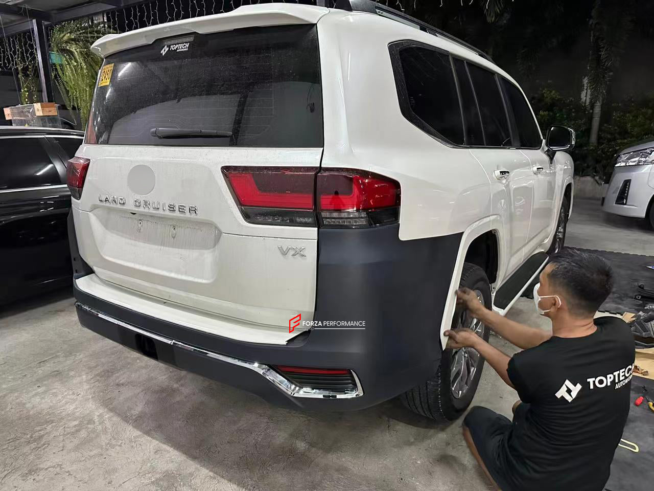 CONVERSION BODY KIT for TOYOTA LAND CRUISER LC 300 LOW LEVEL to HIGH LEVEL 2021+  Set includes:  Front Bumper Rear Bumper