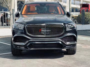 GLS MAYBACH BODY KIT for MERCEDES-BENZ GLS X167 2019+  Set includes:  Front Bumper Front Grille Engine Cover Front Bumper Air Vents Side Fenders Exhaust Tips Rear Bumper Rear Diffuser