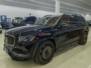 GLS MAYBACH BODY KIT for MERCEDES-BENZ GLS X167 2019+  Set includes:  Front Bumper Front Grille Engine Cover Front Bumper Air Vents Side Fenders Exhaust Tips Rear Bumper Rear Diffuser