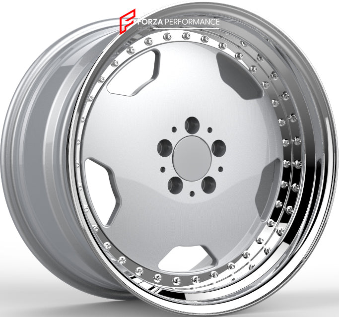 AMG MONOBLOCK RETRO EDITION 3-PIECE FORGED WHEELS RIMS for MERCEDES-BE ...
