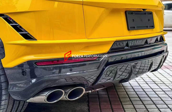 CONVERSION CARBON BODY KIT for LAMBORGHINI URUS 2018 to URUS S PERFORMANTE  Set includes:  Front Lip Front Grille Front Bumper Hood Rear Bumper Rear Diffuser Side Fenders Door Covers Rear Spoiler Roof Spoiler Side Mirrors