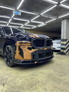 CARBON BODY KIT for BMW XM G09 2023+  Set includes:  Front Lip with LED Lights Front Bumper Air Vents Front Bumper Add-ons Headlight Covers Hood Cover Fender Flares Door Covers Tail Lights Covers Rear Bumper Add-ons Rear Diffuser Roof Spoiler Rear Window Spoiler