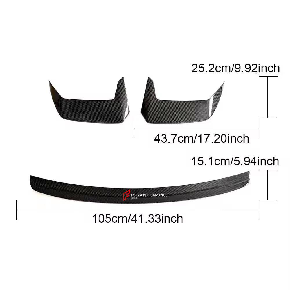 CARBON REAR WING SPOILER for AUDI RSQ8 2021+