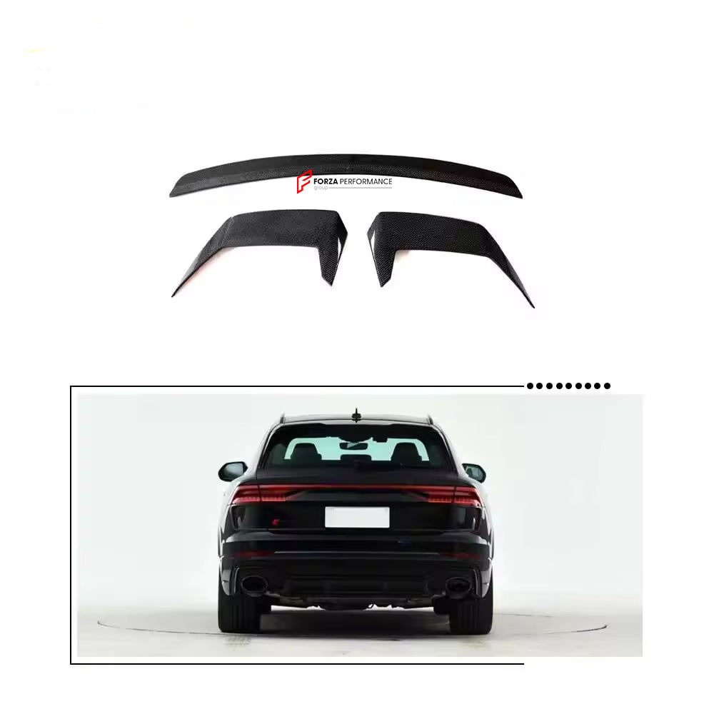 Carbon Fiber Rear Wing Spoiler for Audi RSQ8 2021+