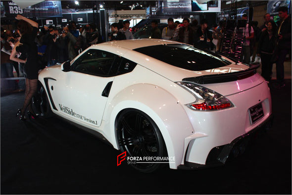 AUTHENTIC VEILSIDE VER.I WIDE BODY KIT for NISSAN 370Z Z34 FACELIFT 2012+  Set includes:  Front Bumper Side Skirts Rear Bumper Rear Spoiler Fender Flares Side Fenders