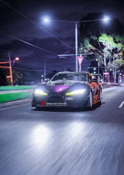 BKSS II CARBON BODY KIT FOR TOYOTA SUPRA A90 A91 2019+  Set includes:  Front Lip Front Canards Front Bumper Hood Side Skirts
