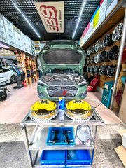 ADTORY X FORZA PERFORMANCE RACE BIG BRAKE KIT BBK for AUDI A5 F5 FACELIFT 2020 - 2025

ADTORY Brake Kits are engineered as bolt on upgrades that work with the factory master cylinder and ABS, delivering stronger, more repeatable stops with the pedal feel you want. Whether you cruise the city, carve canyons, or chase lap times.

Highlights

Track-ready, heat-resistant components.
Jewel-like caliper finish is incredibly durable and easy to clean
Pistons are calibrated to integrate smoothly with the Factory OE