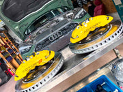 ADTORY X FORZA PERFORMANCE RACE BIG BRAKE KIT BBK for AUDI A5 F5 FACELIFT 2020 - 2025

ADTORY Brake Kits are engineered as bolt on upgrades that work with the factory master cylinder and ABS, delivering stronger, more repeatable stops with the pedal feel you want. Whether you cruise the city, carve canyons, or chase lap times.

Highlights

Track-ready, heat-resistant components.
Jewel-like caliper finish is incredibly durable and easy to clean
Pistons are calibrated to integrate smoothly with the Factory OE