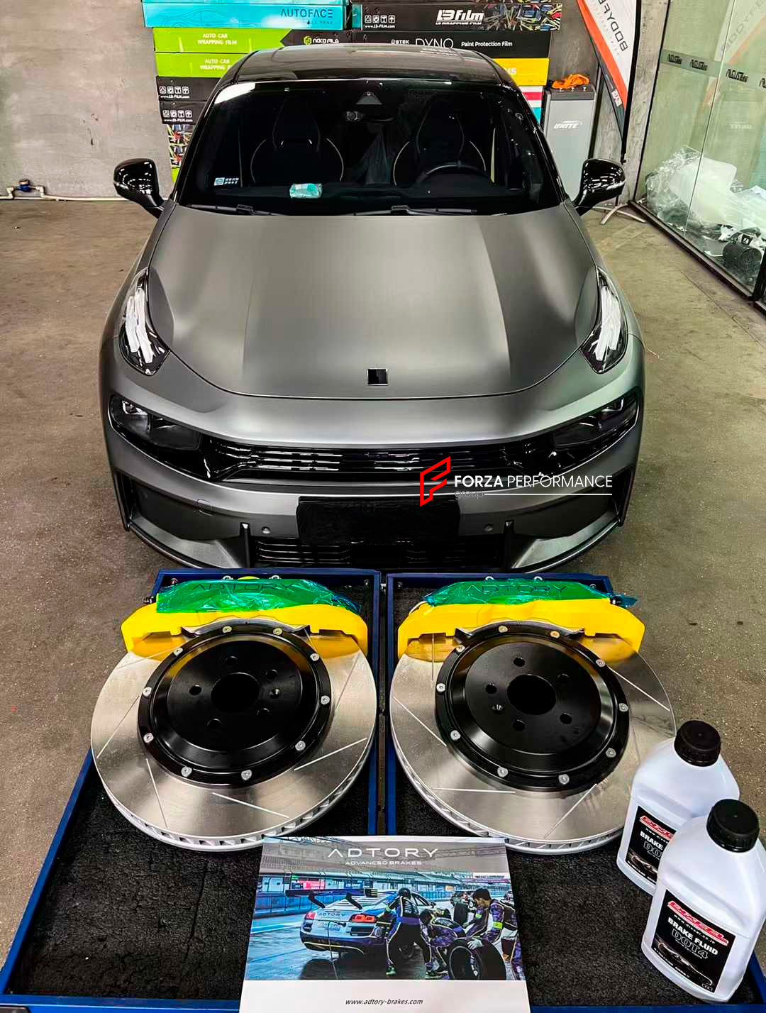 ADTORY X FORZA PERFORMANCE RACE BIG BRAKE KIT BBK for LYNK AND CO 03+ CS11 2018 - 2023

ADTORY Brake Kits are engineered as bolt on upgrades that work with the factory master cylinder and ABS, delivering stronger, more repeatable stops with the pedal feel you want. Whether you cruise the city, carve canyons, or chase lap times.

Highlights

Track-ready, heat-resistant components.
Jewel-like caliper finish is incredibly durable and easy to clean
Pistons are calibrated to integrate smoothly with the Factory O