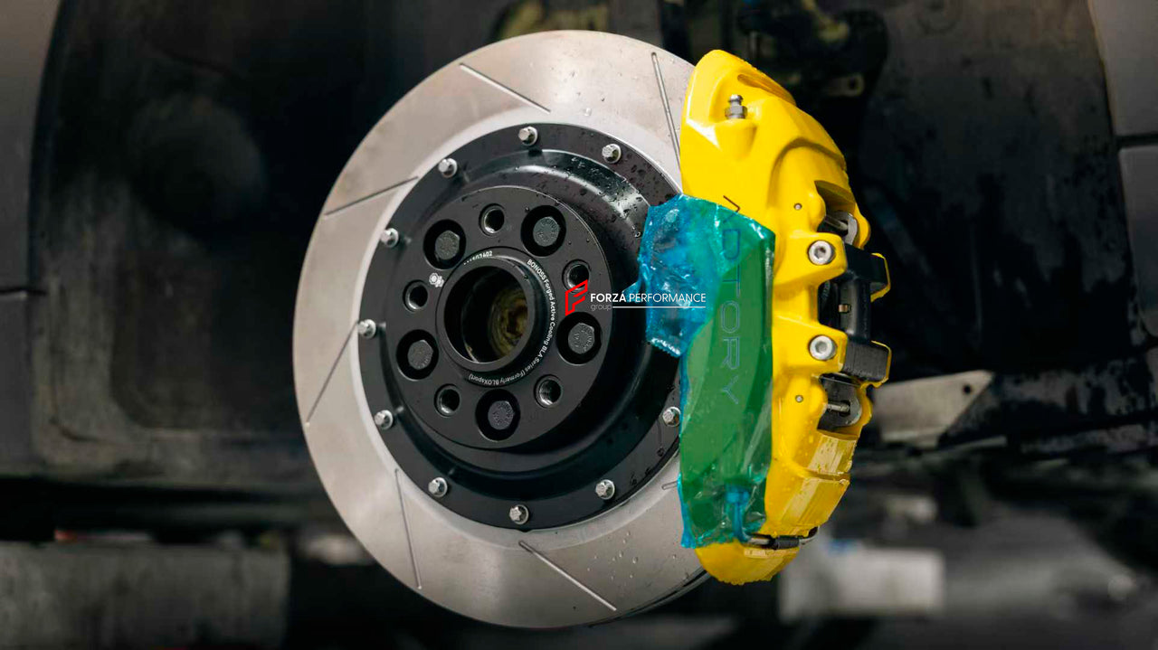 ADTORY X FORZA PERFORMANCE RACE BIG BRAKE KIT BBK for MINI COOPER S CABRIO F57 2021 - 2024

ADTORY Brake Kits are engineered as bolt on upgrades that work with the factory master cylinder and ABS, delivering stronger, more repeatable stops with the pedal feel you want. Whether you cruise the city, carve canyons, or chase lap times.

Highlights

Track-ready, heat-resistant components.
Jewel-like caliper finish is incredibly durable and easy to clean
Pistons are calibrated to integrate smoothly with the Facto