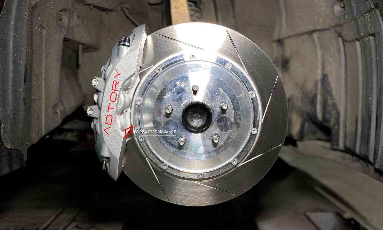ADTORY X FORZA PERFORMANCE RACE BIG BRAKE KIT BBK for TOYOTA CROWN ATHLETE S180 2003 - 2008

ADTORY Brake Kits are engineered as bolt on upgrades that work with the factory master cylinder and ABS, delivering stronger, more repeatable stops with the pedal feel you want. Whether you cruise the city, carve canyons, or chase lap times.

Highlights

Track-ready, heat-resistant components.
Jewel-like caliper finish is incredibly durable and easy to clean
Pistons are calibrated to integrate smoothly with the Fact
