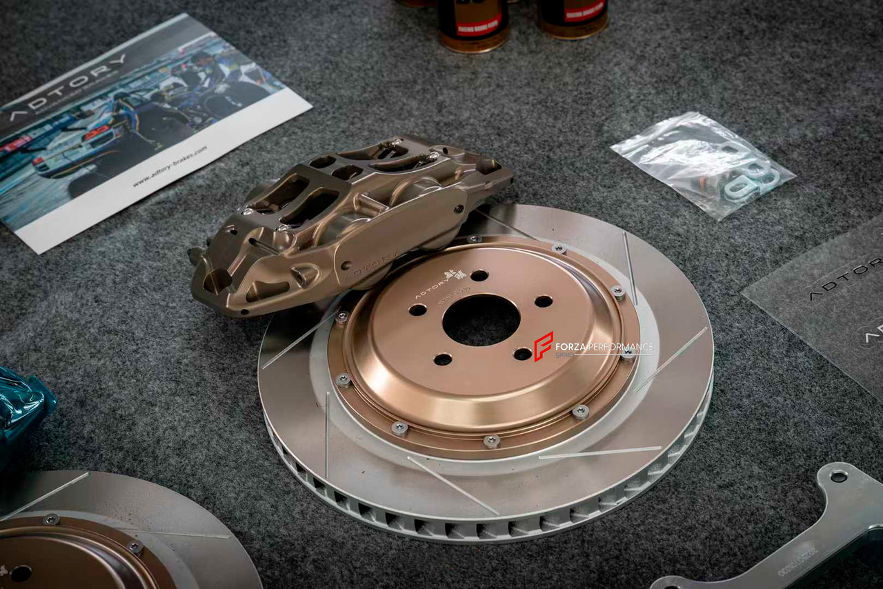ADTORY X FORZA PERFORMANCE RACE BIG BRAKE KIT BBK for TOYOTA GR86 ZN8 ZD8 2021+
ADTORY Brake Kits are engineered as bolt on upgrades that work with the factory master cylinder and ABS, delivering stronger, more repeatable stops with the pedal feel you want. Whether you cruise the city, carve canyons, or chase lap times.
Highlights
Track-ready, heat-resistant components.
Jewel-like caliper finish is incredibly durable and easy to clean
Pistons are calibrated to integrate smoothly with the Factory OEM mast