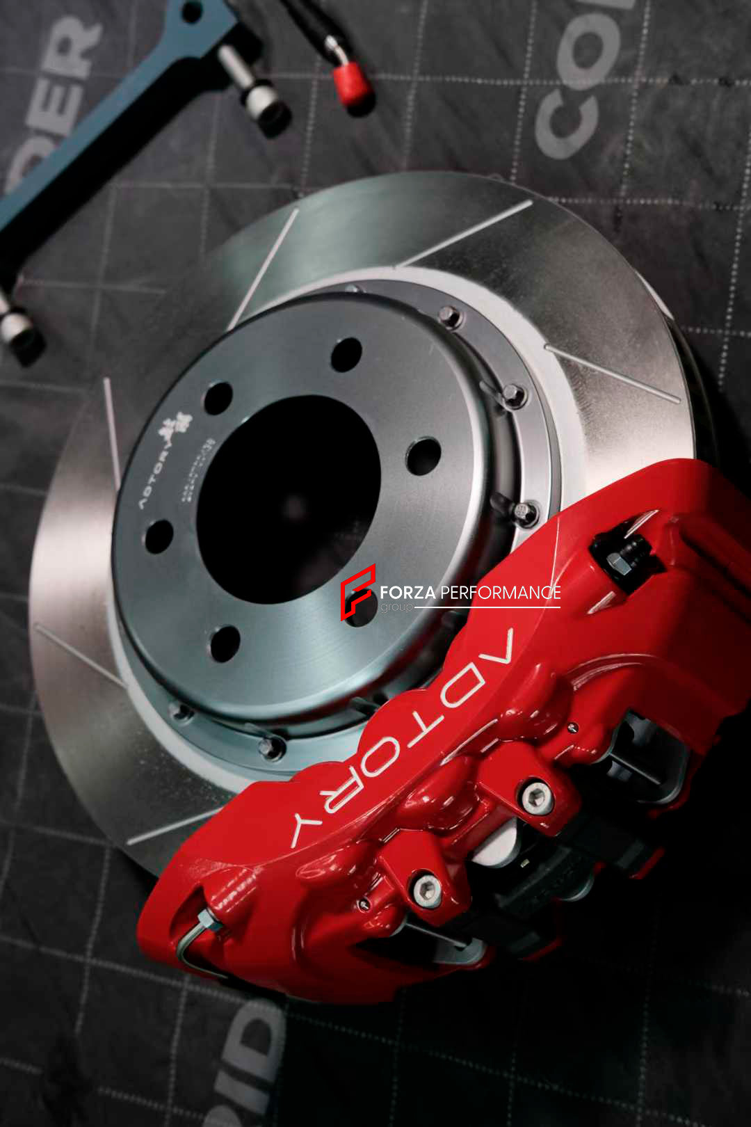 ADTORY X FORZA PERFORMANCE RACE BIG BRAKE KIT BBK for TOYOTA TUNDRA XK70 2022+

ADTORY Brake Kits are engineered as bolt on upgrades that work with the factory master cylinder and ABS, delivering stronger, more repeatable stops with the pedal feel you want. Whether you cruise the city, carve canyons, or chase lap times.

Highlights

Track-ready, heat-resistant components.
Jewel-like caliper finish is incredibly durable and easy to clean
Pistons are calibrated to integrate smoothly with the Factory OEM maste