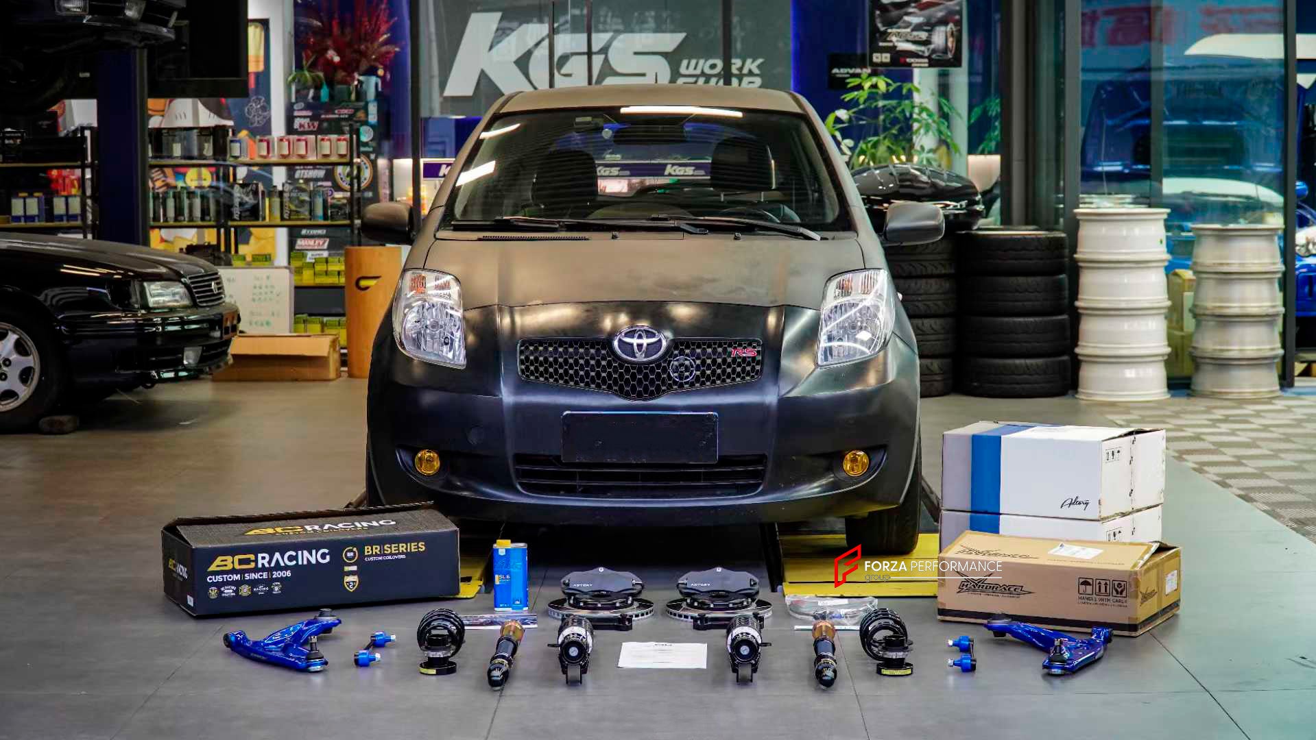 ADTORY X FORZA PERFORMANCE RACE BIG BRAKE KIT BBK for TOYOTA YARIS XP90 2005 - 2009

ADTORY Brake Kits are engineered as bolt on upgrades that work with the factory master cylinder and ABS, delivering stronger, more repeatable stops with the pedal feel you want. Whether you cruise the city, carve canyons, or chase lap times.

Highlights

Track-ready, heat-resistant components.
Jewel-like caliper finish is incredibly durable and easy to clean
Pistons are calibrated to integrate smoothly with the Factory OEM 