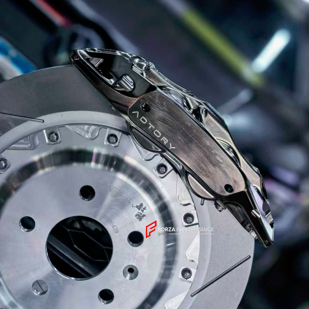 ADTORY X FORZA PERFORMANCE RACE BIG BRAKE KIT BBK for VOLKSWAGEN GOLF GTI MK8 CD1 2020+

ADTORY Brake Kits are engineered as bolt on upgrades that work with the factory master cylinder and ABS, delivering stronger, more repeatable stops with the pedal feel you want. Whether you cruise the city, carve canyons, or chase lap times.

Highlights

Track-ready, heat-resistant components.
Jewel-like caliper finish is incredibly durable and easy to clean
Pistons are calibrated to integrate smoothly with the Factory 