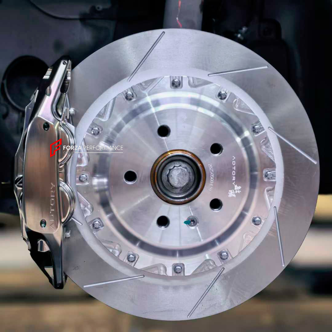 ADTORY X FORZA PERFORMANCE RACE BIG BRAKE KIT BBK for VOLKSWAGEN GOLF GTI MK8 CD1 2020+
ADTORY Brake Kits are engineered as bolt on upgrades that work with the factory master cylinder and ABS, delivering stronger, more repeatable stops with the pedal feel you want. Whether you cruise the city, carve canyons, or chase lap times.
Highlights
Track-ready, heat-resistant components.
Jewel-like caliper finish is incredibly durable and easy to clean
Pistons are calibrated to integrate smoothly with the Factory