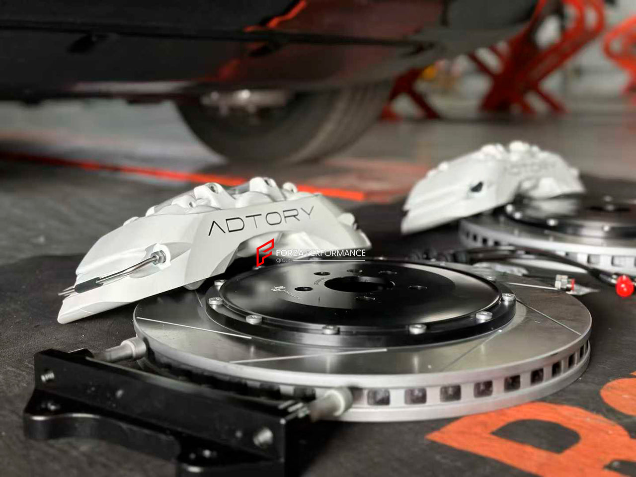 ADTORY X FORZA PERFORMANCE RACE BIG BRAKE KIT BBK for ZEEKR 001 FACELIFT 2023+

ADTORY Brake Kits are engineered as bolt on upgrades that work with the factory master cylinder and ABS, delivering stronger, more repeatable stops with the pedal feel you want. Whether you cruise the city, carve canyons, or chase lap times.

Highlights

Track-ready, heat-resistant components.
Jewel-like caliper finish is incredibly durable and easy to clean
Pistons are calibrated to integrate smoothly with the Factory OEM maste