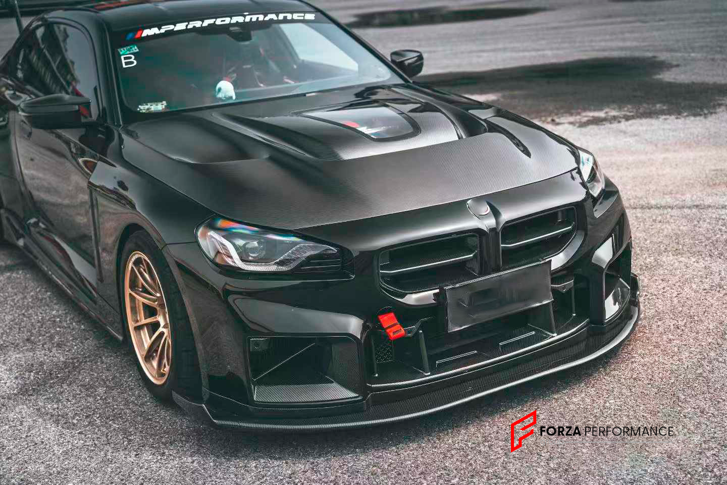 AE DESIGN TRANSPARENT DRY CARBON FIBER HOOD for BMW M2 G87 2023+