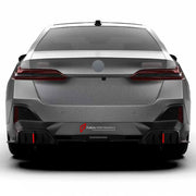 AERO KIT for BMW 5 SERIES G60 2023+ FORZA PERFORMANCE custom fit      KT Design
Set includes:

Front Lip
Front Bumper Vents
Front Grille
LED Lights
Side Skirts
Rear Diffuser
Material: Plastic

NOTE: Professional installation is required.