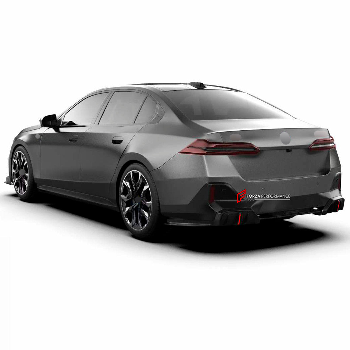 AERO KIT for BMW 5 SERIES G60 2023+ FORZA PERFORMANCE custom fit      KT Design
Set includes:

Front Lip
Front Bumper Vents
Front Grille
LED Lights
Side Skirts
Rear Diffuser
Material: Plastic

NOTE: Professional installation is required.