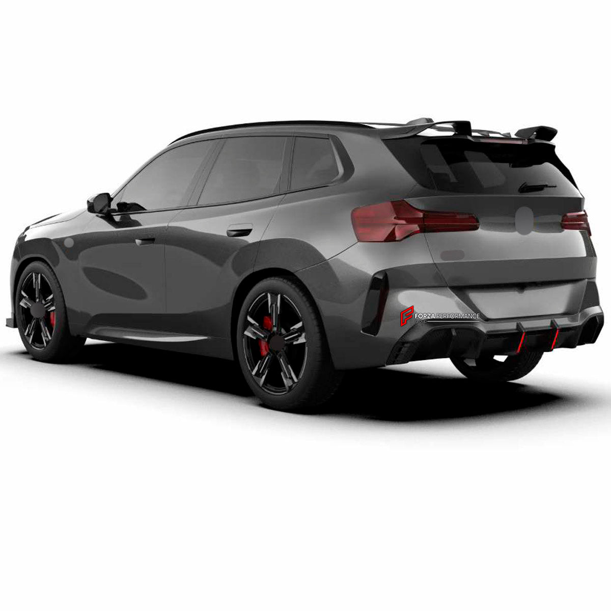 AERO KIT for BMW X3 G45 2024+ FORZA PERFORMANCE custom fit            KT Design
Set includes:

Front Lip
Front Bumper Vents
Front Grille
LED Lights
Side Skirts
Roof Spoiler
Rear Diffuser
Rear Bumper Vents
Material: Plastic

NOTE: Professional installation is required.