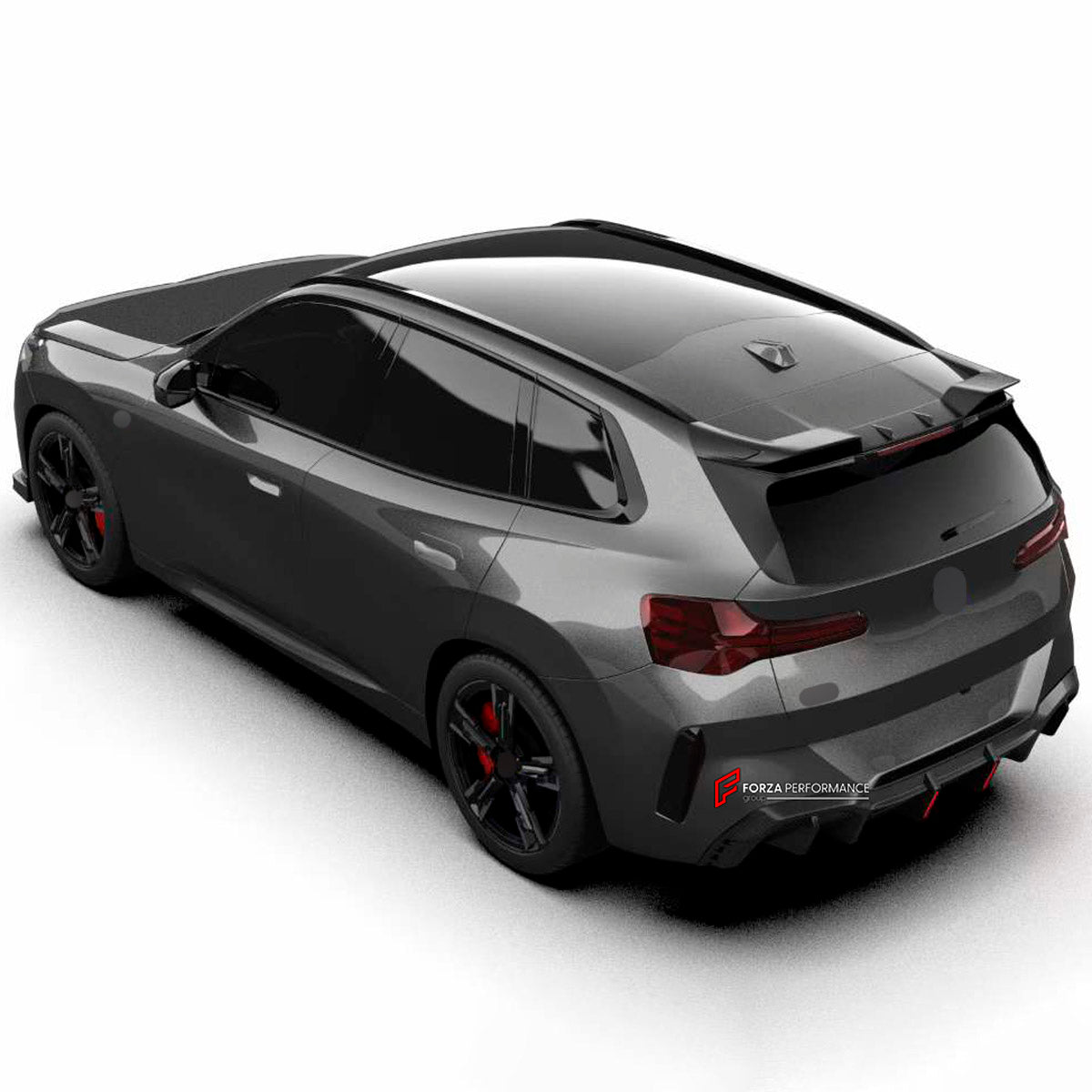 AERO KIT for BMW X3 G45 2024+ FORZA PERFORMANCE custom fit            KT Design
Set includes:

Front Lip
Front Bumper Vents
Front Grille
LED Lights
Side Skirts
Roof Spoiler
Rear Diffuser
Rear Bumper Vents
Material: Plastic

NOTE: Professional installation is required.