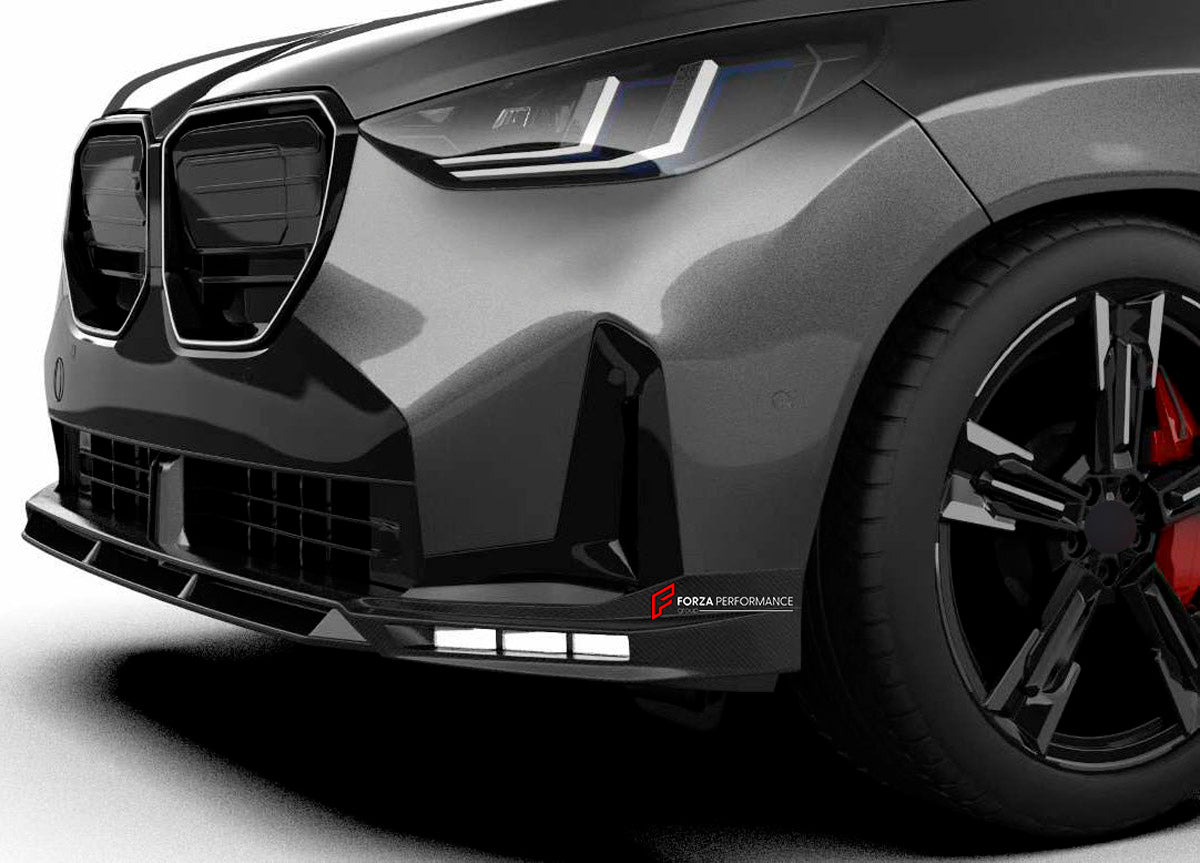 AERO KIT for BMW X3 G45 2024+ FORZA PERFORMANCE custom fit            KT Design
Set includes:

Front Lip
Front Bumper Vents
Front Grille
LED Lights
Side Skirts
Roof Spoiler
Rear Diffuser
Rear Bumper Vents
Material: Plastic

NOTE: Professional installation is required.