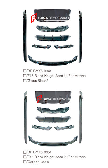 AERO KIT for BMW X5 F15 2013 - 2018 BLACK KNIGHT STYLE



Set includes:

Front Lip

Side Skirts
Roof Spoiler
Rear Diffuser

Material: Plastic

Note: Professional installation is required

Payment ►
Visa

Mastercard

PayPal with a credit card (add 4.4% at checkout)
Payoneer
Cryptocurrency
Shipment ►
By express DHL/UPS/TNT/FedEx
To the local international airport
Special line by air
Special line by the sea
To Europe and the UK by train

Please let us know which shipping option you prefer.