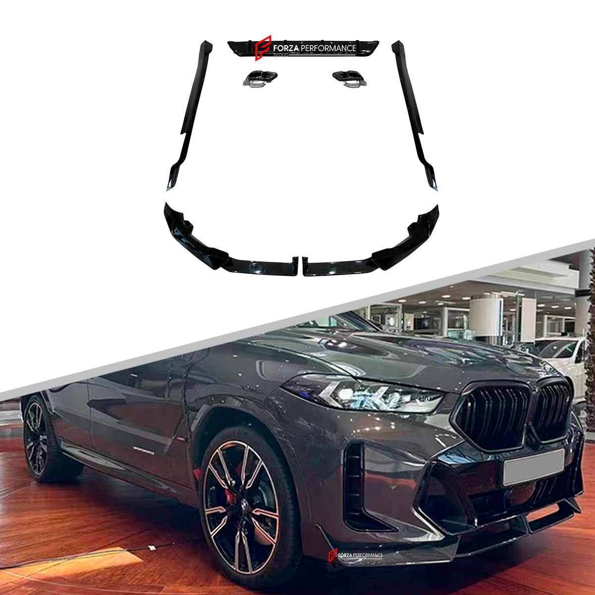 CARBON LOOK AERO KIT for BMW X6 G06 LCI F96 LCI 2024 - 2026

Set includes:

Front Lip

Side Skirts
Rear Spoiler
Rear Diffuser

Material: Plastic

NOTE: Professional installation is required

Why “Contact Us for Pricing”?

We don’t display fixed prices because our goal is to offer you the most competitive deal possible. Product costs often decrease over time, and by requesting a quote, you’ll receive our most up-to-date price on market.

SECURED PAYMENT METHODS 
PayPal (+4.4% fee)
Visa / Maste