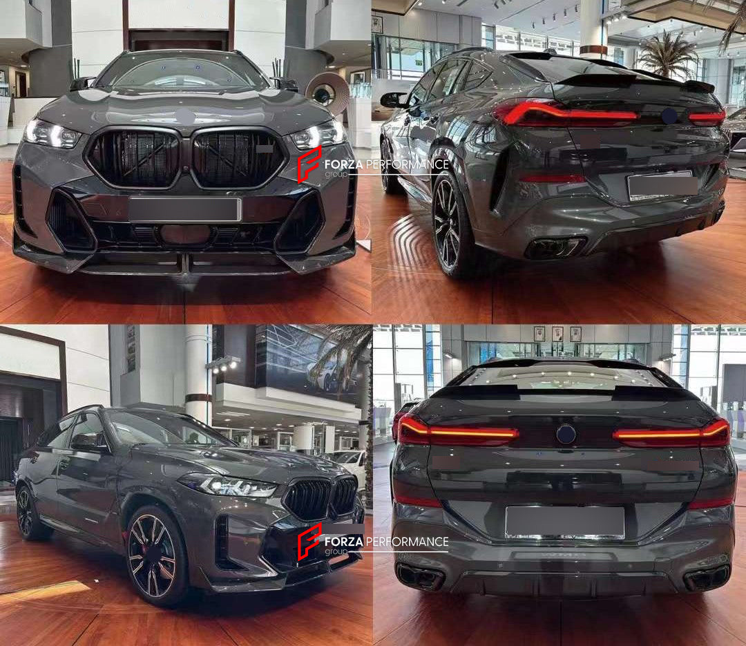 AERO KIT for BMW X6 G06 LCI FACELIFT 2023+ MP STYLE

Set includes:

Front Lip
Side Skirts
Rear Diffuser

Each part of this kit can be sent separately. Please contact us if you need a specific part.

Payment ►
Visa

Mastercard

PayPal with a credit card (add 4.4% at checkout)
Payoneer
Cryptocurrency
Shipment ►
By express DHL/UPS/TNT/FedEx
To the local international airport
Special line by air
Special line by the sea
To Europe and the UK by train

Please let us know which shipping option you prefer.