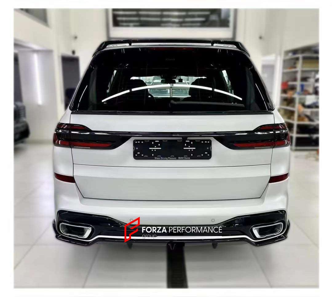 BODY AERO KIT for BMW X7 G07 LCI  Set includes:  Front Lip Side Skirts Rear Diffuser Rear Spoiler Roof Spoiler