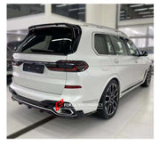 BODY AERO KIT for BMW X7 G07 LCI  Set includes:  Front Lip Side Skirts Rear Diffuser Rear Spoiler Roof Spoiler