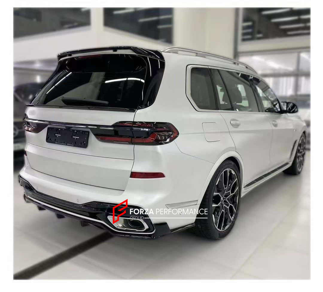 BODY AERO KIT for BMW X7 G07 LCI  Set includes:  Front Lip Side Skirts Rear Diffuser Rear Spoiler Roof Spoiler